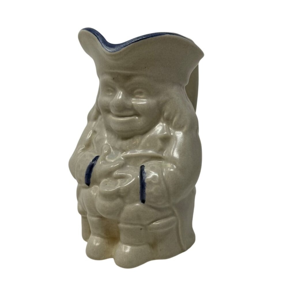 Vintage Pfaltzgraff Yorktowne Blue and White Stoneware Toby Character Jug‎ #418